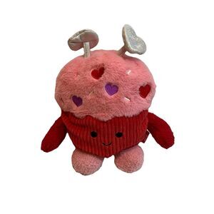 Bum Bumz Cramer Cupcake Plush Valentine's Day Toy 2024 Red Stuffed Animal 9"